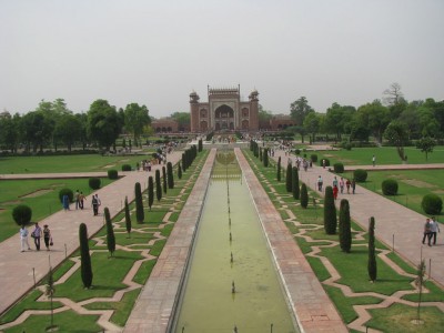 View from Taj towards the entrance
