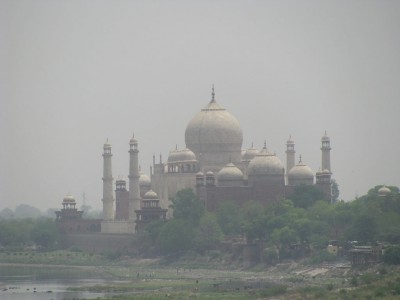 Taj As seen from Agra Fort