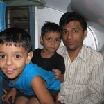 Kids in train